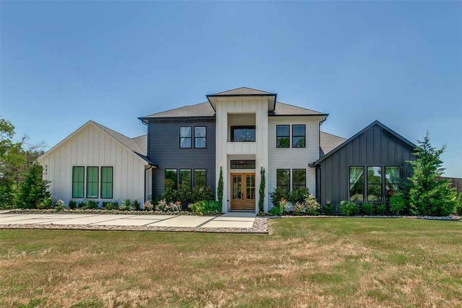 Front exterior of a new home in , Garland, TX, highlighting curb appeal (Image 1). Front exterior of a new home in , Garland, TX, highlighting curb appeal (Image 1).