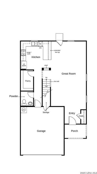 2D floor plan layout of this home in , San Antonio, TX (Image 3).