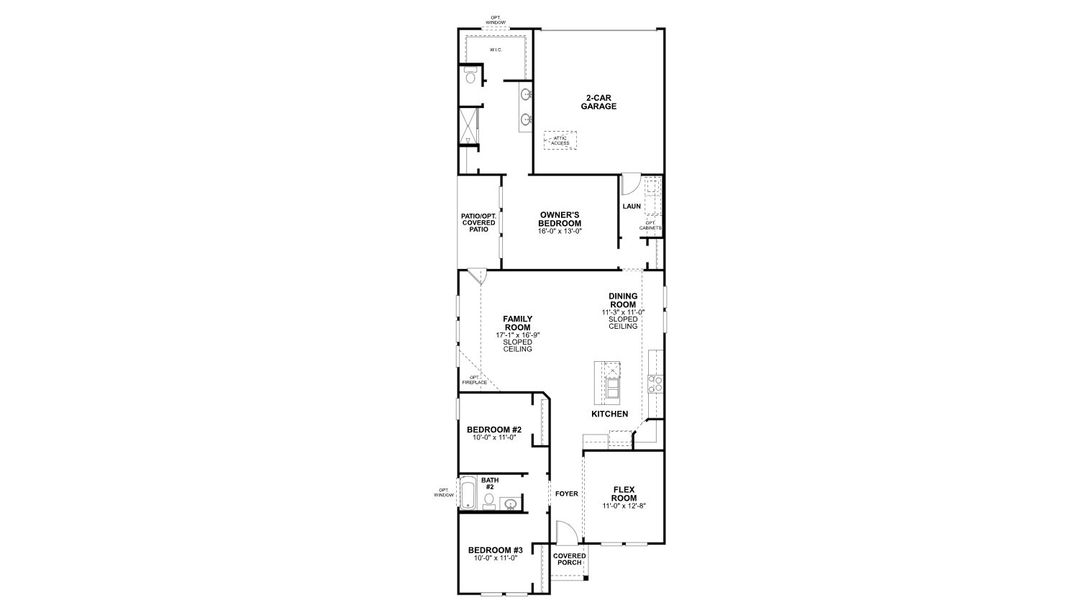 2D floor plan layout for the Camellia by M/I Homes in Landmark, Denton, TX (Image 3). 2D floor plan layout for the Camellia by M/I Homes in Landmark, Denton, TX (Image 3).