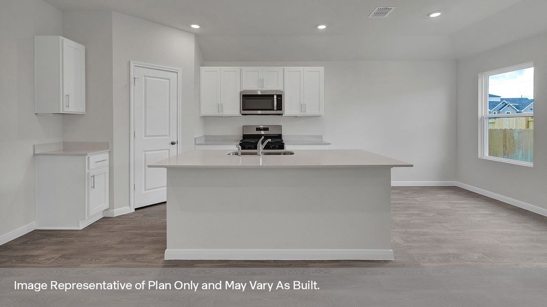 Furnished interior view inside a new home in Trace, San Marcos (Image 6).