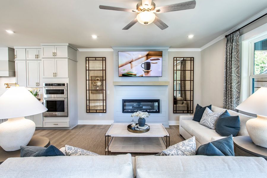 Representative furnished interior of a home built from the Brayton by Beazer Homes in The Groves at Myrtle: Myrtle Street, Roswell (Image 10).