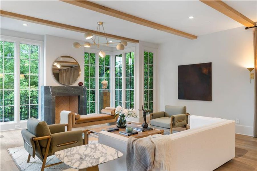 Furnished interior view inside a new home in , Atlanta (Image 43).