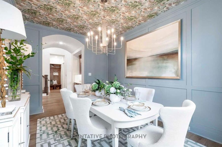 Furnished interior view inside a new home in Star Trail, Prosper (Image 8).