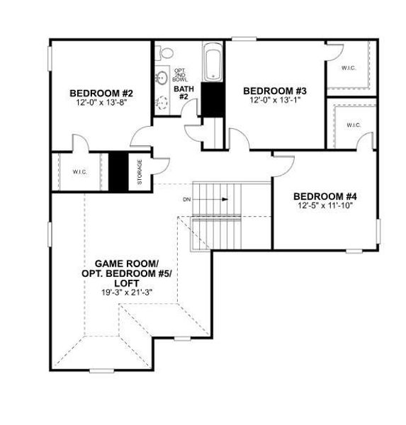 2D floor plan layout of this home in Moran Ranch, Willis, TX (Image 5). 2D floor plan layout of this home in Moran Ranch, Willis, TX (Image 5).