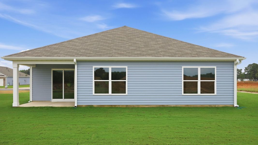 Exterior details and patio area of a home in Bynum Farms, Farmville (Image 27).