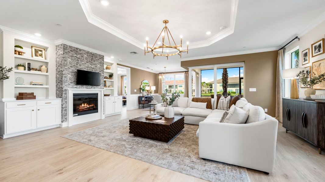 Furnished interior view inside a new home in Esplanade by the Islands Coach Homes, Naples (Image 6).