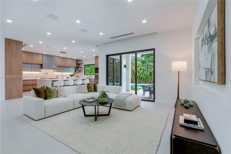 Furnished interior view inside a new home in , Miami (Image 14).