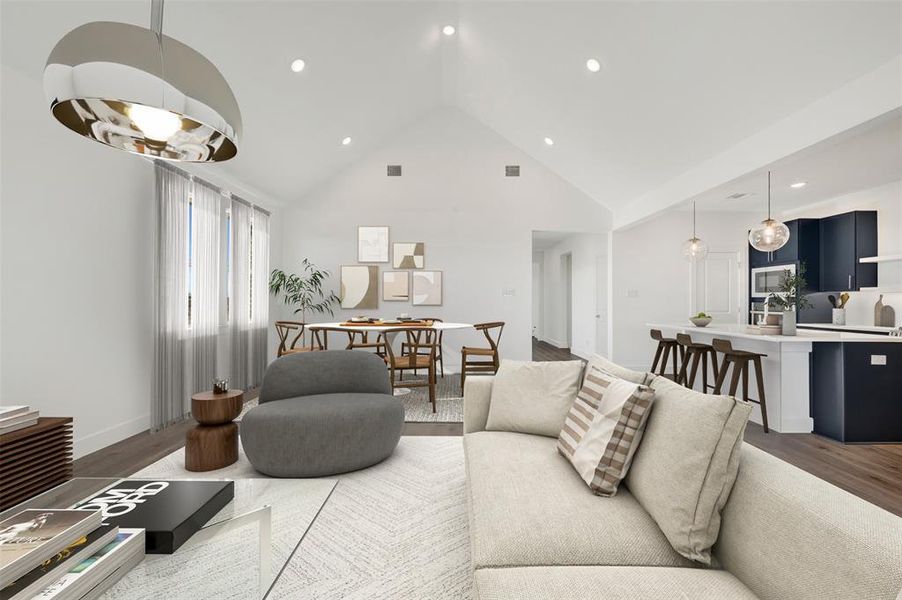 Furnished interior view inside a new home in Timberbrook, Justin (Image 18).