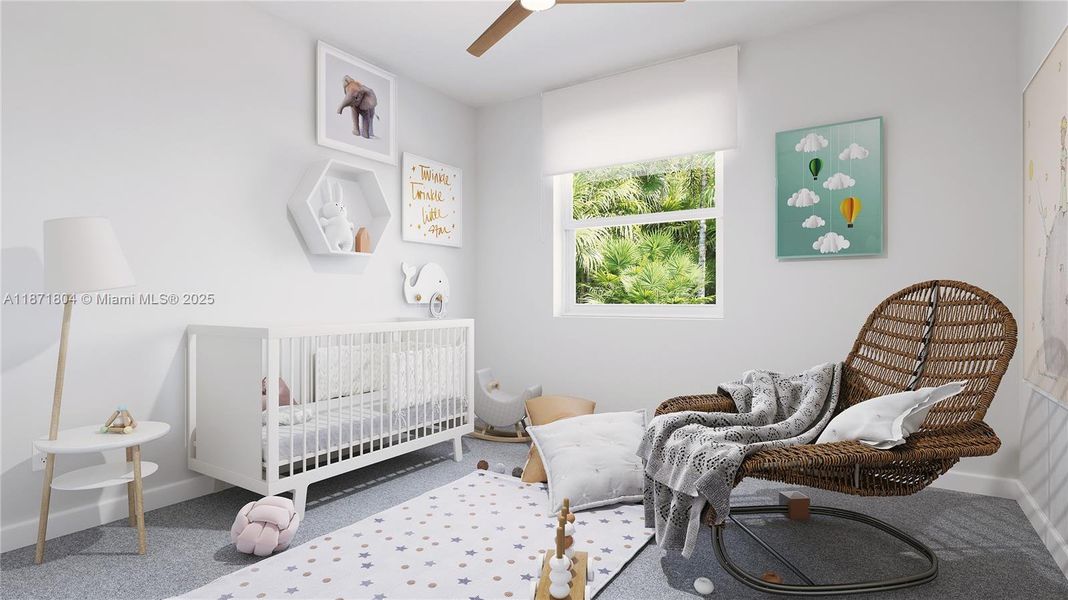 Furnished interior view inside a new home in Hawthorne at Galiano Pointe, Miami (Image 2). Furnished interior view inside a new home in Hawthorne at Galiano Pointe, Miami (Image 2).