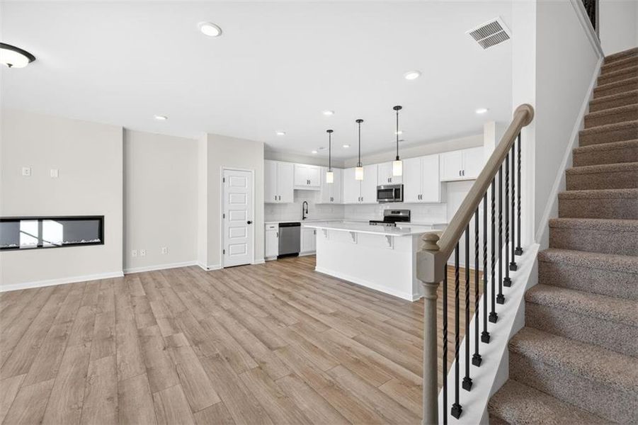 Furnished interior view inside a new home in Sanders Park, Austell (Image 12).