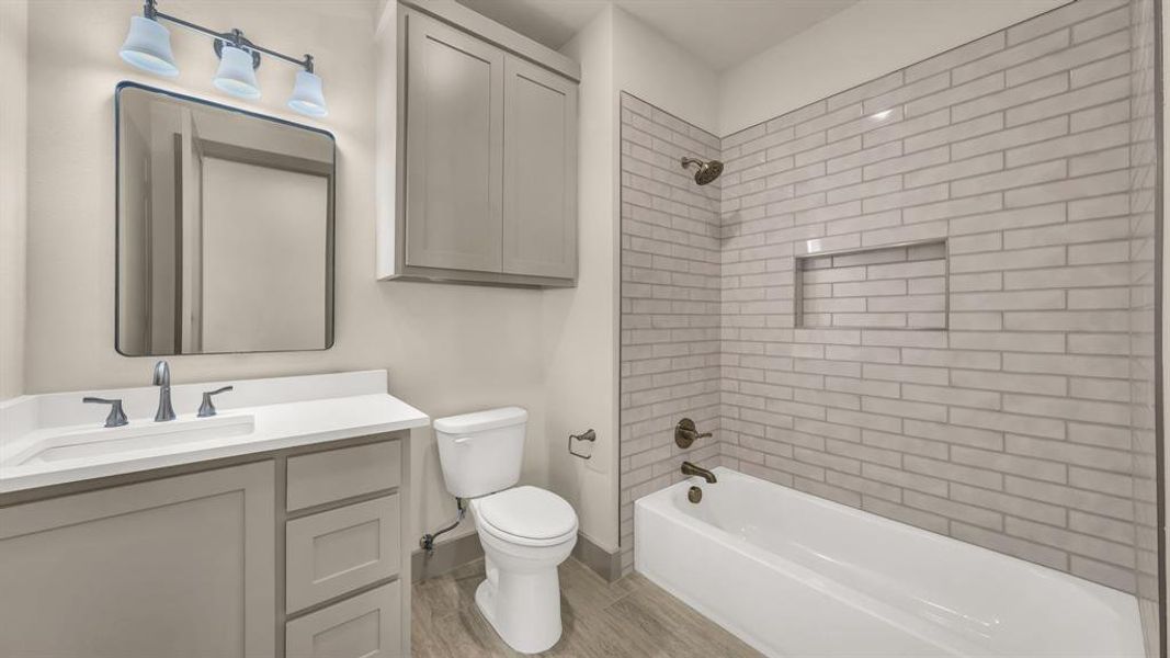 Furnished interior view inside a new home in , Aledo (Image 33).