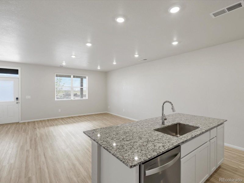 Furnished interior view inside a new home in Horizon Uptown: The Meadow Collection, Aurora (Image 14). Furnished interior view inside a new home in Horizon Uptown: The Meadow Collection, Aurora (Image 14).