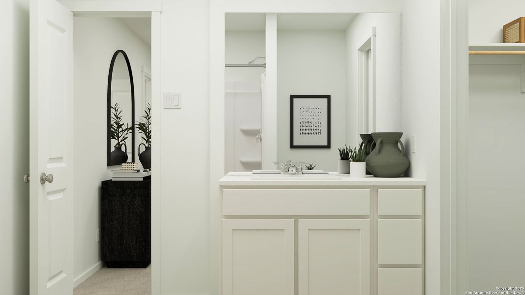 Furnished interior view inside a new home in Rose Valley, Converse (Image 9). Furnished interior view inside a new home in Rose Valley, Converse (Image 9).