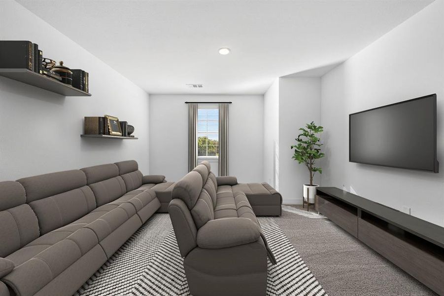 Furnished interior view inside a new home in Wellington, Haslet (Image 12). Furnished interior view inside a new home in Wellington, Haslet (Image 12).