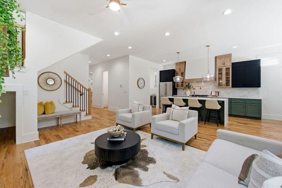 Furnished interior view inside a new home in , Atlanta (Image 8).