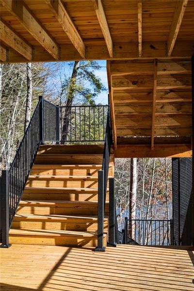 Exterior details and patio area of a home in , Blue Ridge (Image 28).