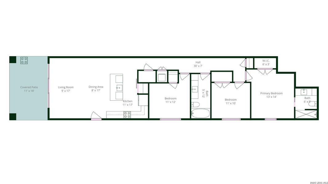 2D floor plan layout of this home in , New Braunfels, TX (Image 3).