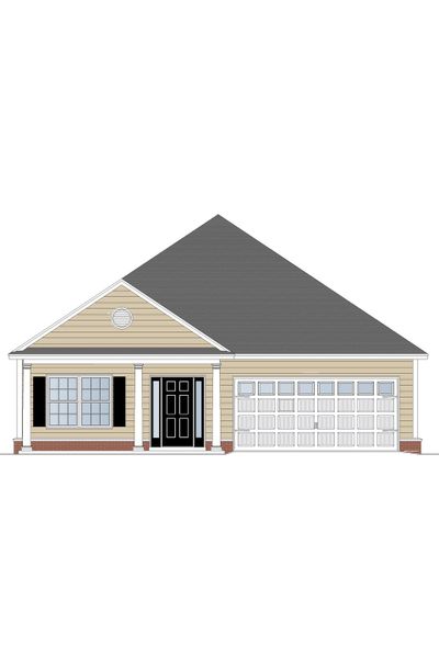 Midway Floor Plan Elevation C Exterior | Ernest Homes Coastal Georgia Midway Floor Plan Elevation C Exterior | Ernest Homes Coastal Georgia