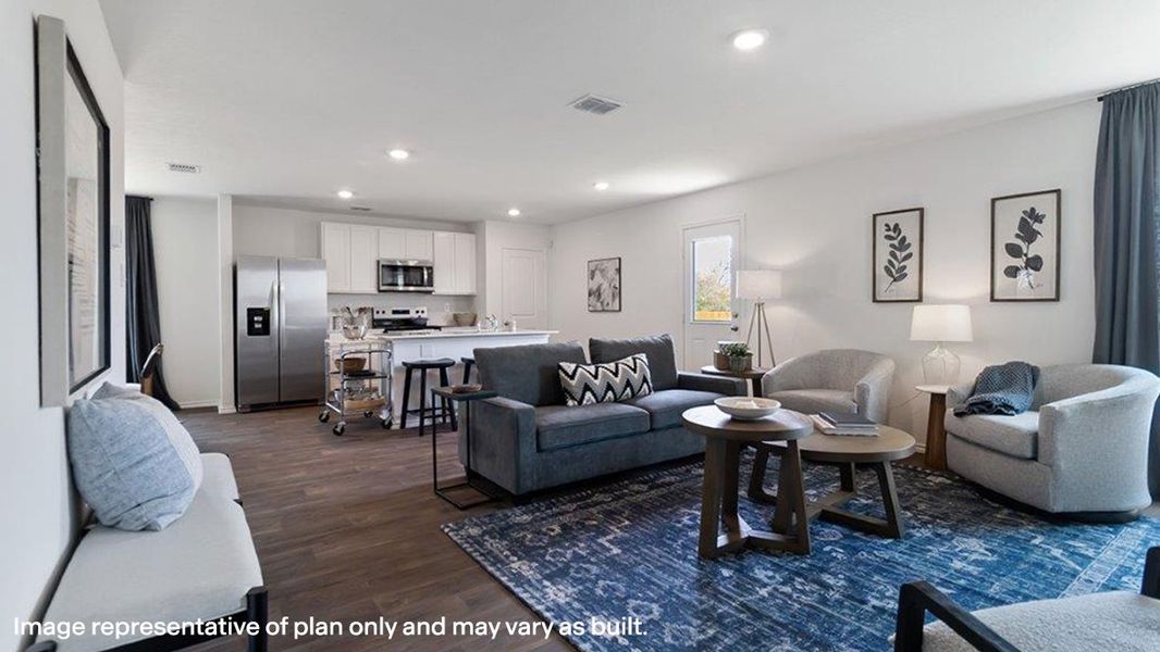 Furnished interior view inside a new home in Sereno Springs, Converse (Image 3).