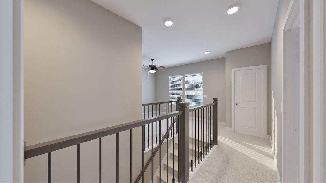 Representative unfurnished interior of a home built from the Newport by Tricoast Homes in Summer Place  35', Montgomery (Image 40).