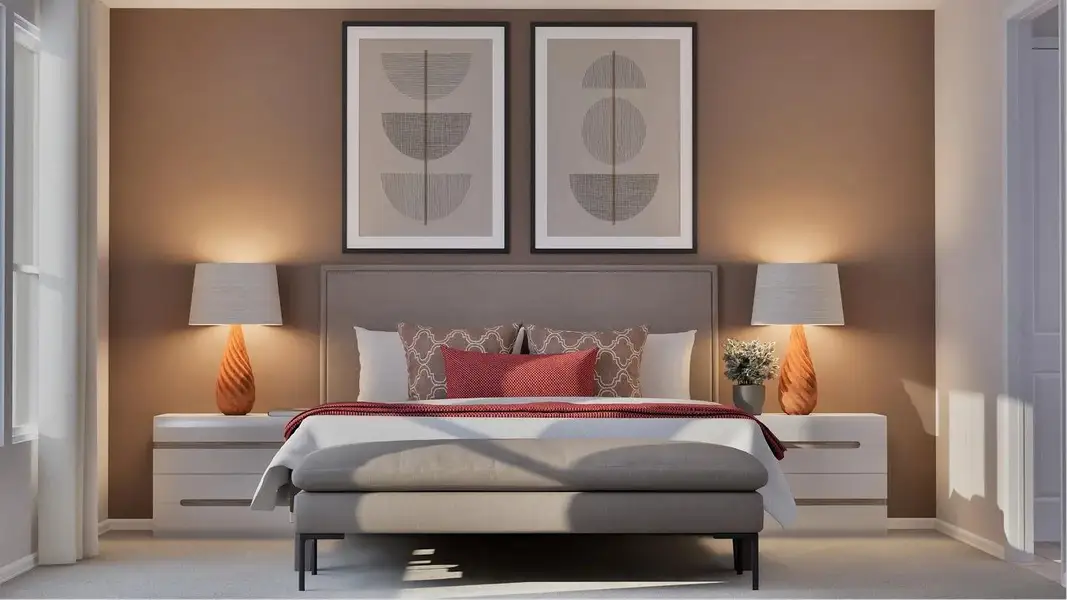 Furnished interior view inside a new home in Samara: Wentworth, League City (Image 11).