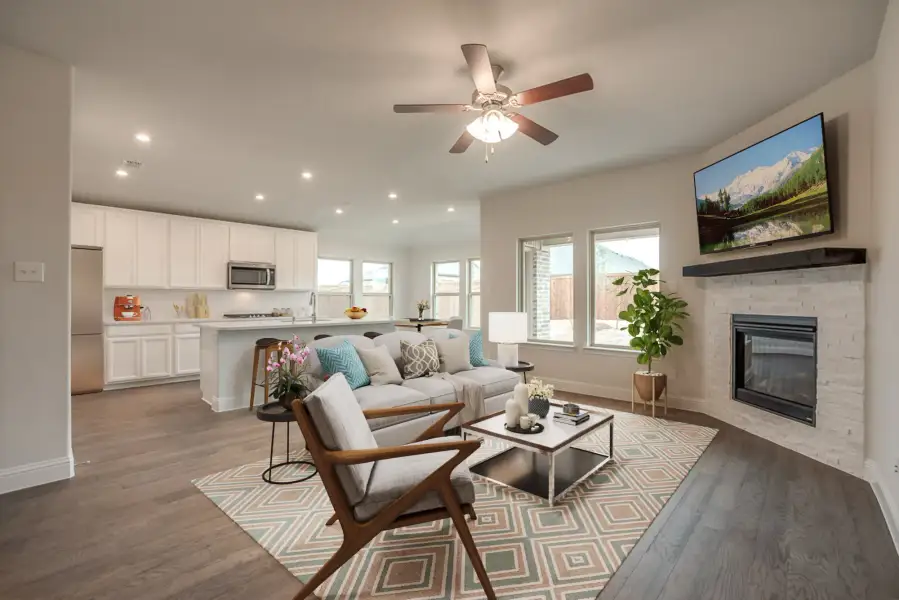 Furnished interior view inside a new home in Brookville Estates, Forney (Image 10).