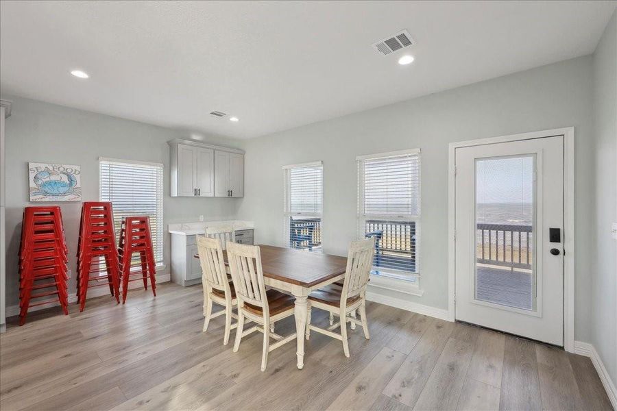 Furnished interior view inside a new home in , Crystal Beach (Image 15). Furnished interior view inside a new home in , Crystal Beach (Image 15).