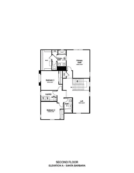 2D floor plan layout of this home in Artisan at Asante, Surprise, AZ (Image 3). 2D floor plan layout of this home in Artisan at Asante, Surprise, AZ (Image 3).
