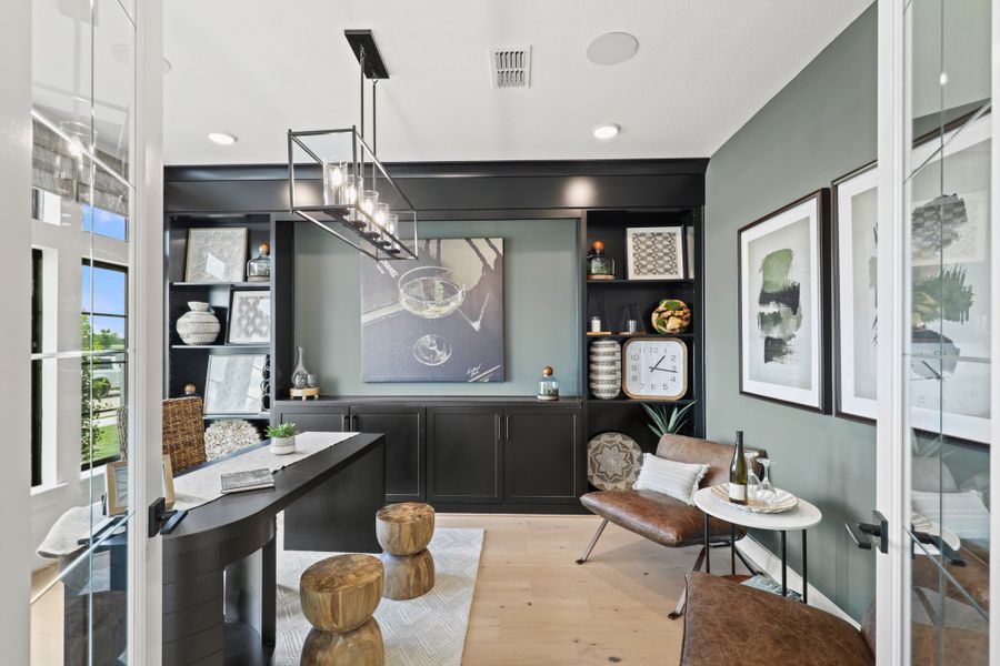 Furnished interior view inside a new home in Harvest Green 50', Richmond (Image 25).