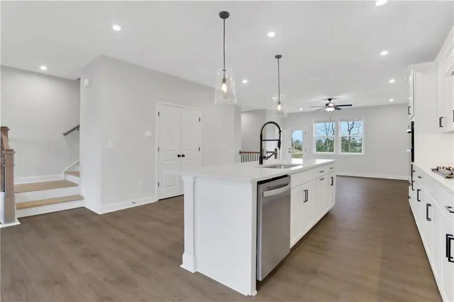Furnished interior view inside a new home in Towne Village at Suwanee Dam, Sugar Hill (Image 4). Furnished interior view inside a new home in Towne Village at Suwanee Dam, Sugar Hill (Image 4).