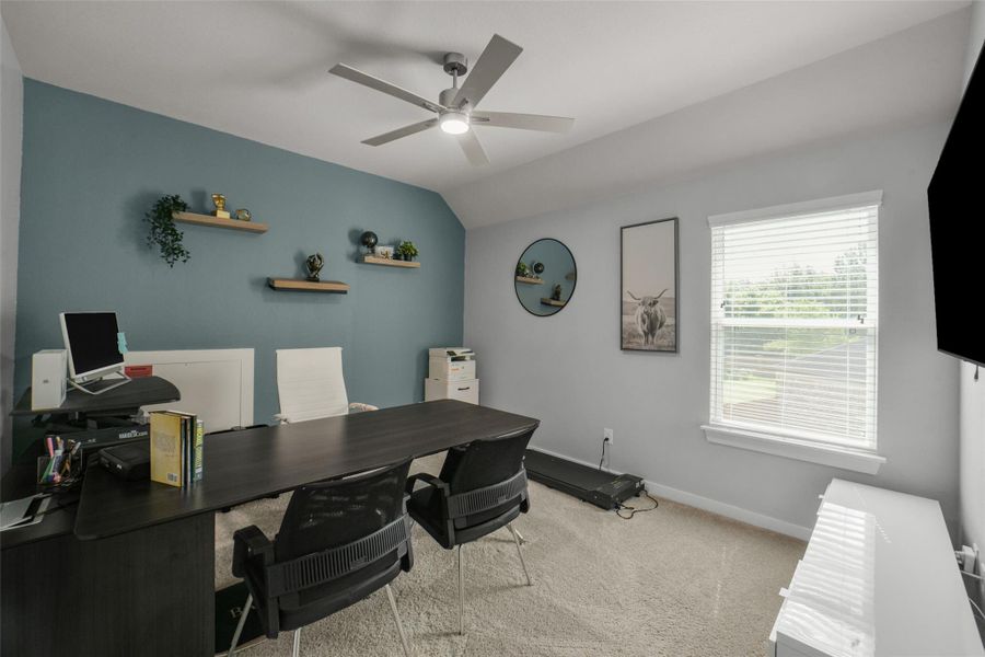 Flexible bonus room perfect as a study or hobby space.