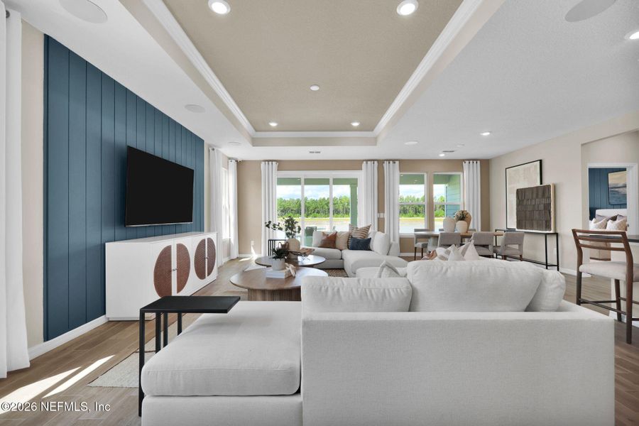 Furnished interior view inside a new home in Westerly Park at Wildlight, Yulee (Image 13).