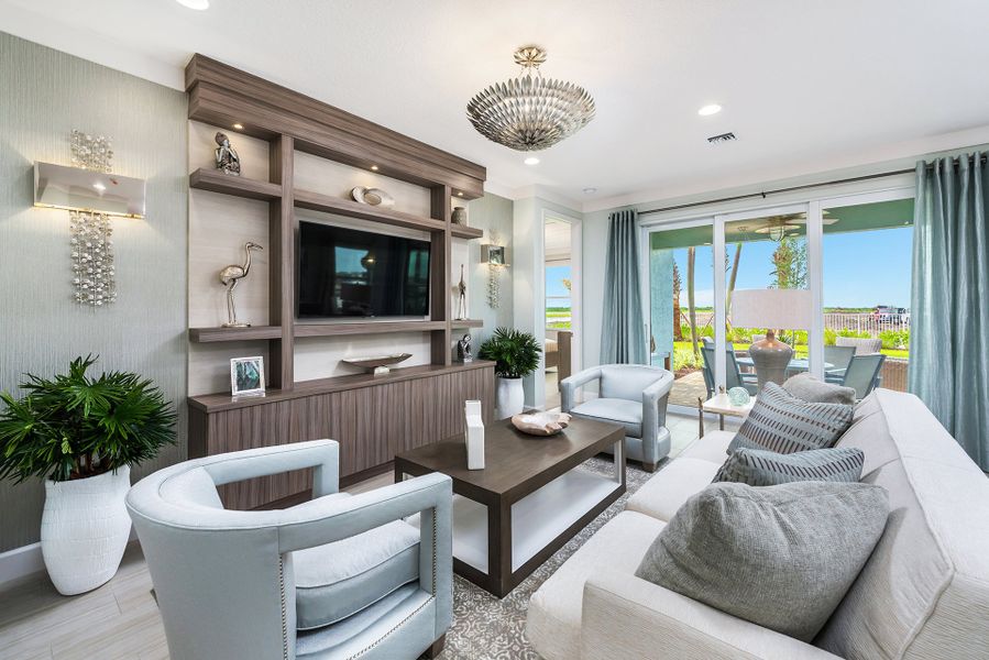 Representative furnished interior of a home built from the Ibis by GL Homes in Valencia Parc at Riverland, Port St. Lucie (Image 8).