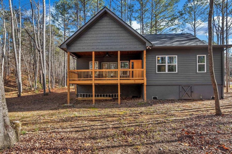 Exterior details and patio area of a home in , Talking Rock (Image 2).