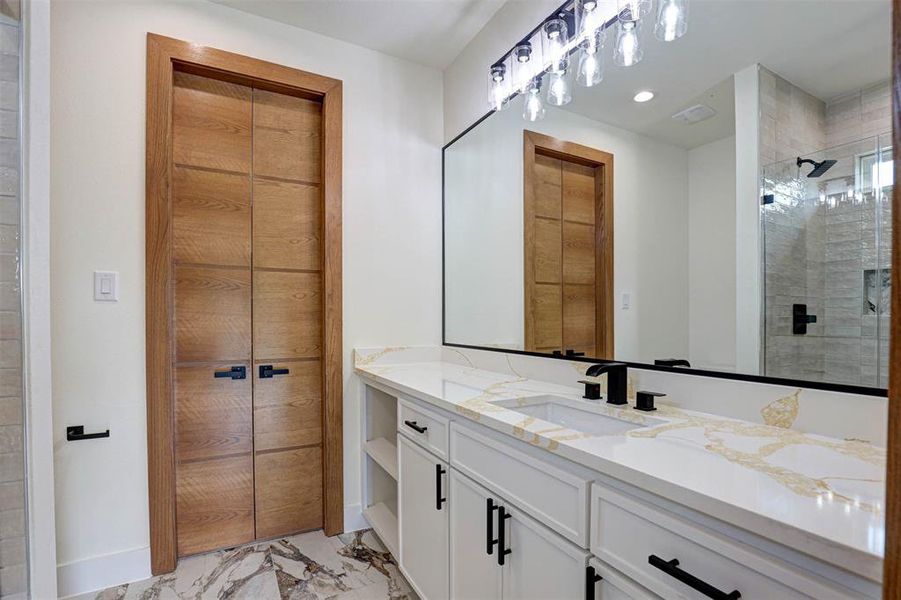 Furnished interior view inside a new home in , Keller (Image 17).