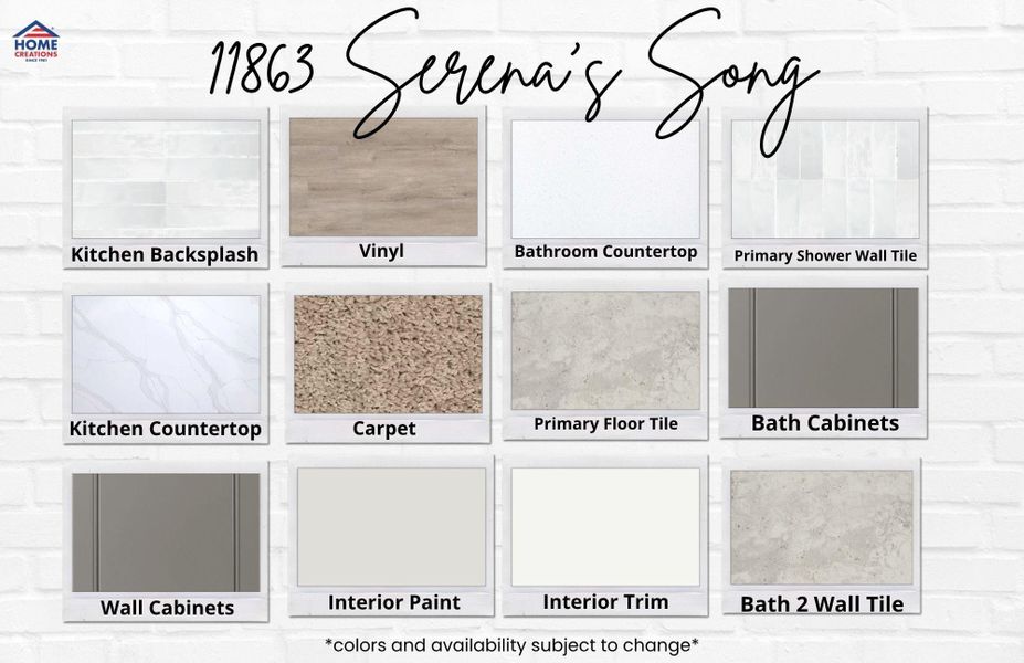 Sample of building materials used in homes in Lexington Heights, Willis (Image 17). Sample of building materials used in homes in Lexington Heights, Willis (Image 17).