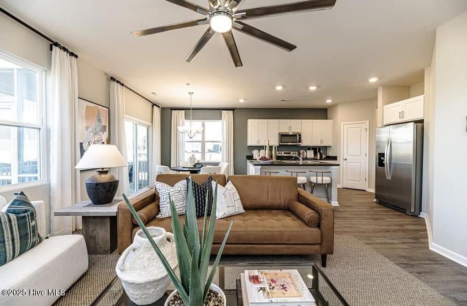 Furnished interior view inside a new home in Coastal Haven, Leland (Image 11).