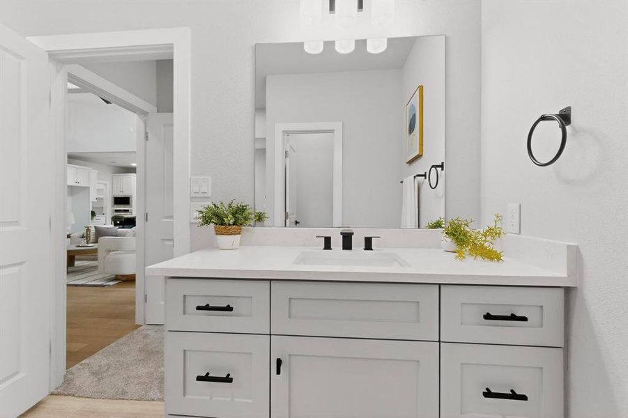 Furnished interior view inside a new home in , Rowlett (Image 28).