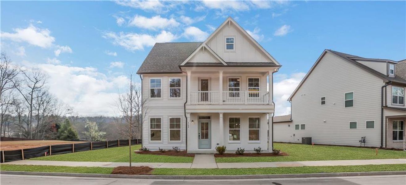 Front exterior of a new home in Marble Tree, Ball Ground, GA, highlighting curb appeal (Image 2).