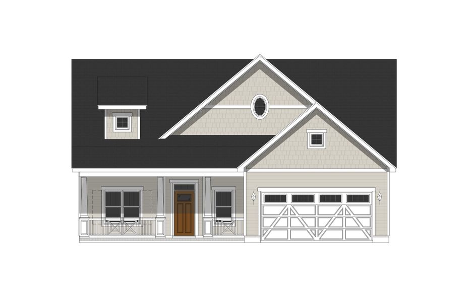Representative exterior photo of a completed home built from the Ashton by Bill Clark Homes in Sidbury Landing, Wilmington, NC (Image 26).