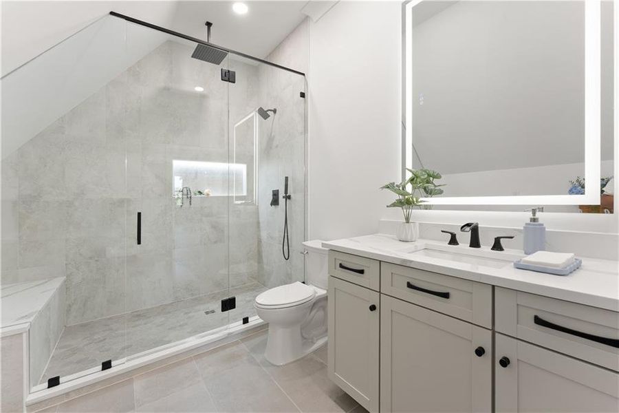 Furnished interior view inside a new home in , Monroe (Image 26).