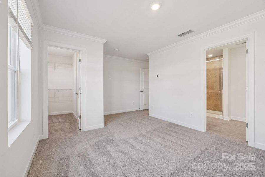 Spacious, unfurnished interior of a new home in Meadows at Wilson Farms - The Heights Series, Fort Mill (Image 24). Spacious, unfurnished interior of a new home in Meadows at Wilson Farms - The Heights Series, Fort Mill (Image 24).