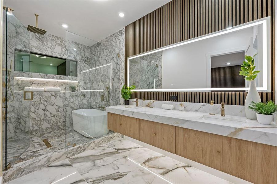Furnished interior view inside a new home in , Tampa (Image 16).