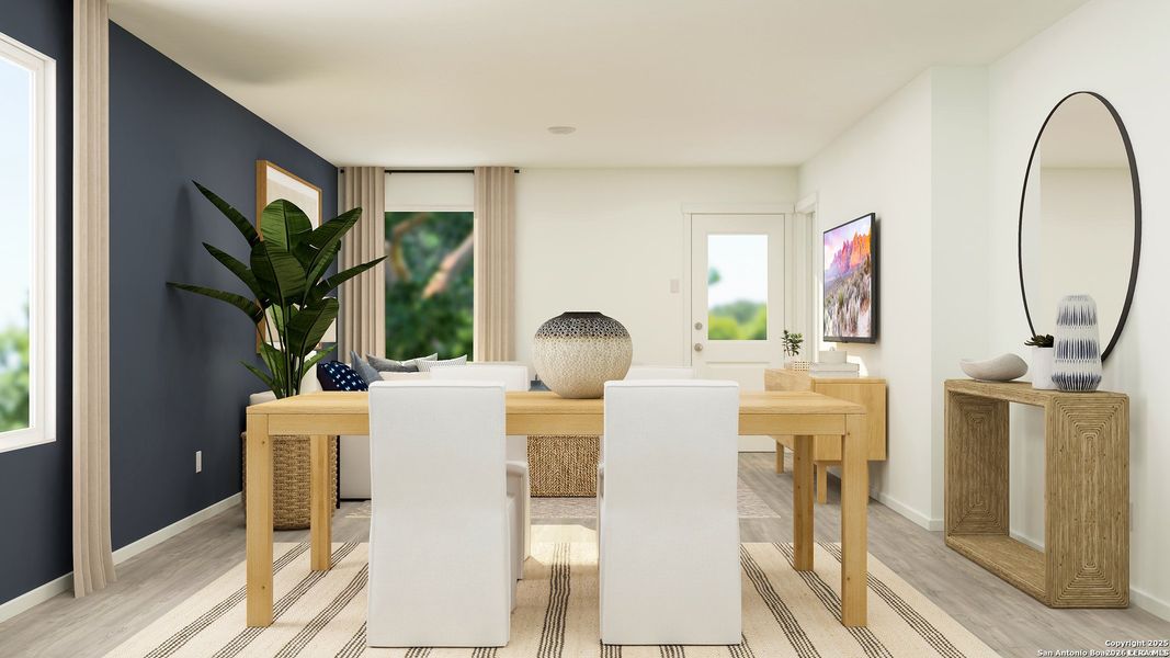 Furnished interior view inside a new home in Sapphire Grove, San Antonio (Image 12).