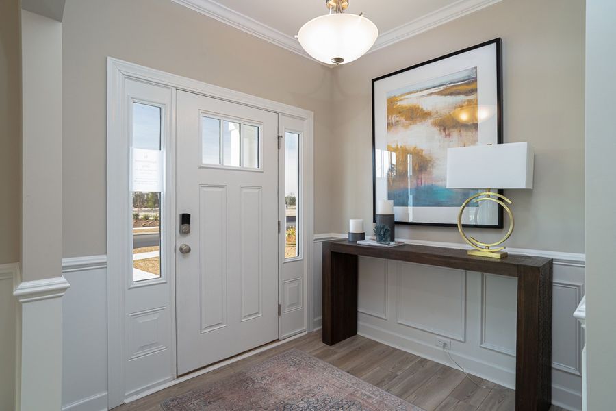 Representative furnished interior of a home built from the Palmer - Vanguard Collection by Mungo Homes in Georgias Landing, Raleigh (Image 11).