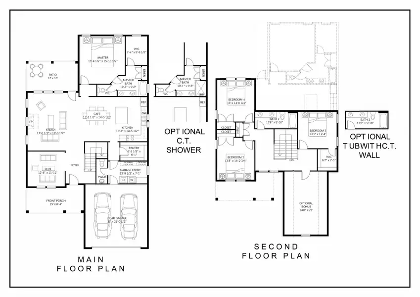2D floor plan layout for the Argyle by Hunter Quinn Homes in Autumn Mill, Seneca, SC (Image 3). 2D floor plan layout for the Argyle by Hunter Quinn Homes in Autumn Mill, Seneca, SC (Image 3).
