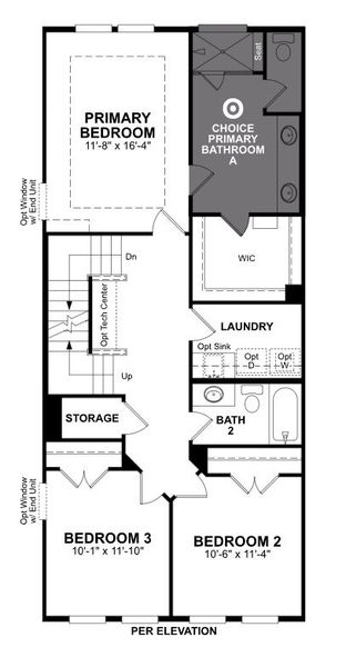 2D floor plan layout of this home in Plano Gateway, Plano, TX (Image 5).