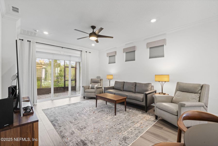 Furnished interior view inside a new home in Summer Bay at Grand Oaks, St. Augustine (Image 26). Furnished interior view inside a new home in Summer Bay at Grand Oaks, St. Augustine (Image 26).