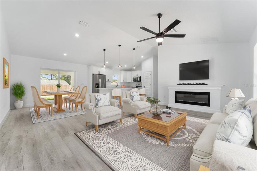 Furnished interior view inside a new home in , Ocala (Image 3). Furnished interior view inside a new home in , Ocala (Image 3).