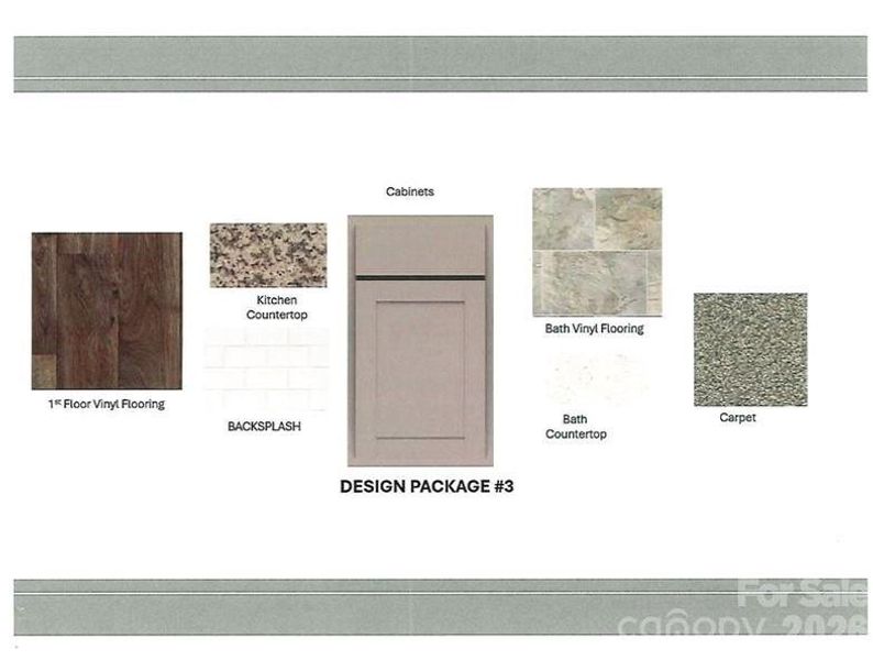 *Representative Photo*  Interior style board